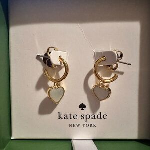 kate spade Gold Heart Earrings NIB $78